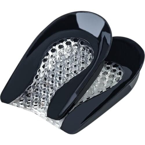 2pcs Silicone Gel Heel Pad for Shock Absorption Plantar Fasciitis Pain Relief Foot Care Insert Height Increase Cush Honeycomb