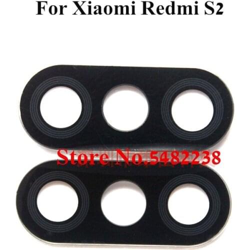 2 Pcs Original Rear Back Camera Glass Lens Cover For Xiaomi Redmi S2 Lens Replacement Repair Spare Parts With Stickers