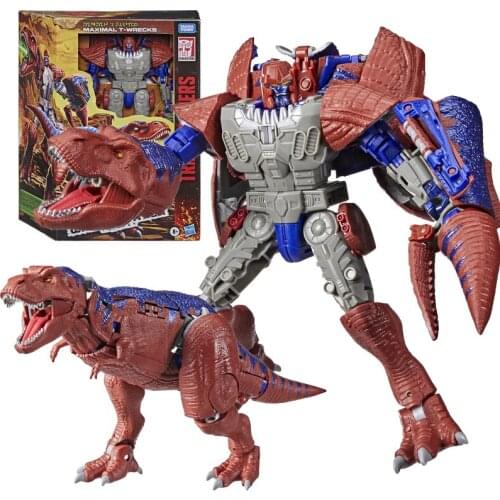 Transformers Toys Generations War for Cybertron: Kingdom Leader Class Maximal T-Wreaks Action Figure Robot Model Toy