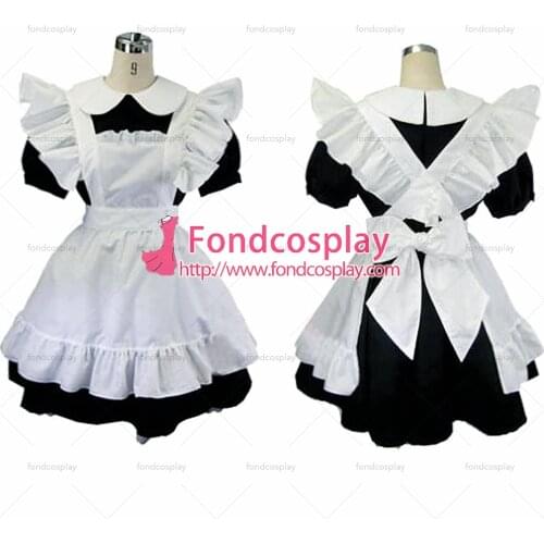 Sissy Maid Dress Lockable Cotton Uniform Cosplay Costume Tailor-made[CK005]