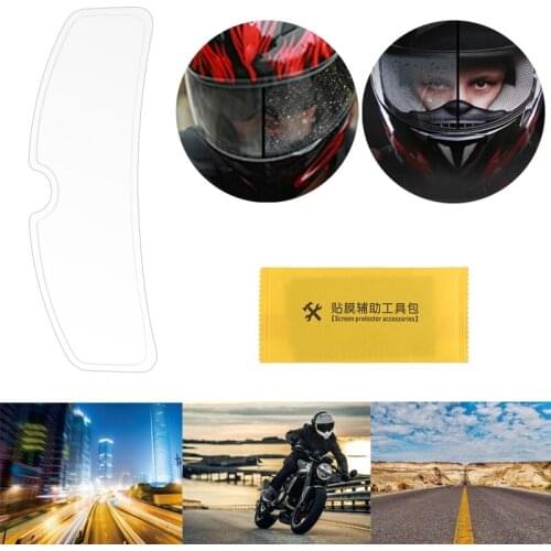 Universal Rainproof Motorcycle Helmet Lens Film Anti-Fog Protective Clear Visor Shield Patch Sticker for K3 K4 AX8 LS2 HJC