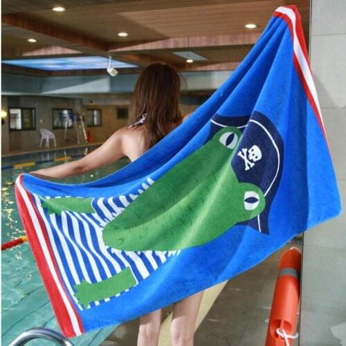Thicken Bath Towel Formaldehyde-free Cartoon Printed Increase Cotton Beach Towel 80*160CM Absorbent Quick Drying Sport Towels
