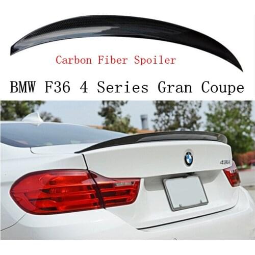 High Quality Carbon Fiber Spoiler For BMW F36 4 Series Gran Coupe 420 428 430 435 2013-2018 Rear Wing Spoilers Auto Accessorie