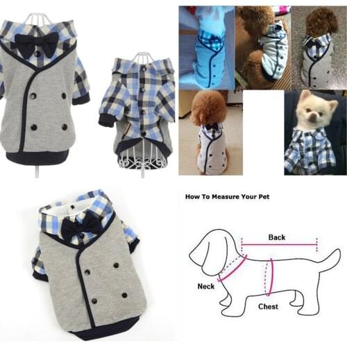 Winter Dog Suit Wedding Costume Boy Dog Clothes Gentleman Outfit Marriage Pet Clothing Coat Shirt Dropshipping Dog Costume