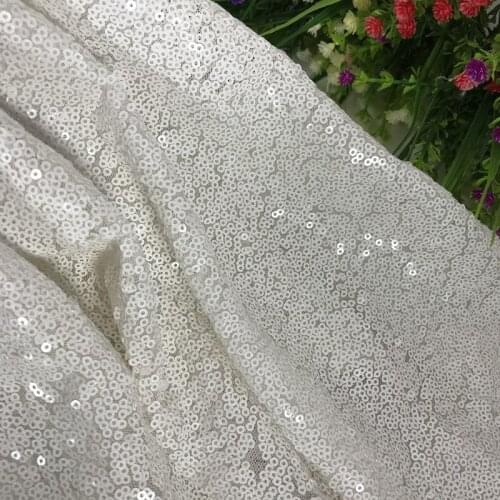 GLace 1Y/Lot Mesh Lace 3mm Sequins Cloth Glitter Sequins Lace Fabric for Costumes Decorated Wedding Costume Decoration TX786