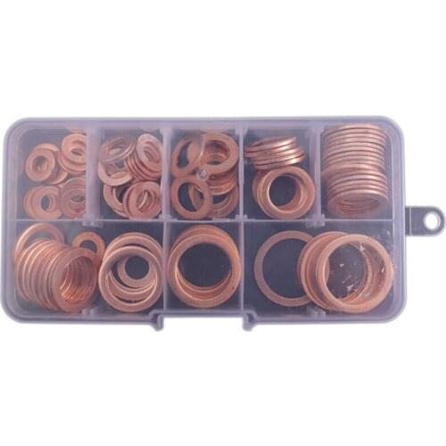 120PCS copper gasket case High-quality copper gasket flat gasket