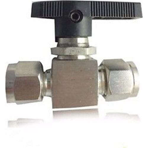 304 Stainless Steel Compression fitting shut off Ball Valve 915 PSI Q91SA PN 6.4 Fit For 12mm O/D Tube