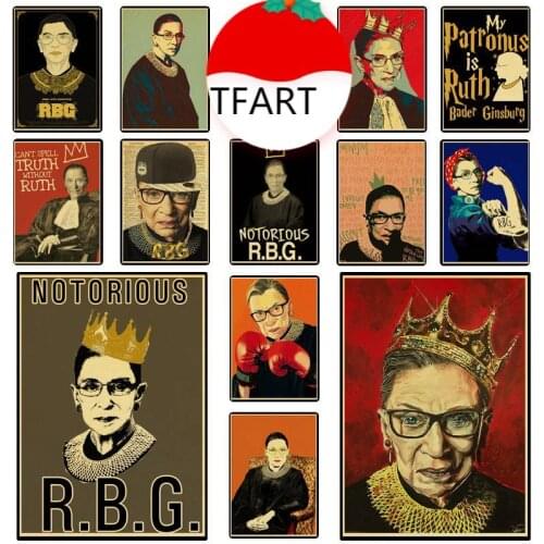 Diamond Painting RBG Ruth Bader Ginsburg Diamond Inlaid Diamond Mosaic Full Diamond Embroidery Cross Stitch Kit Home Decoration