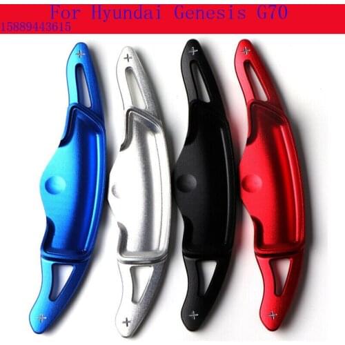 Car Accessories 2PCS Quality Aluminum Alloy Steering Wheel Shift Paddle Shifter For Hyundai Genesis G70