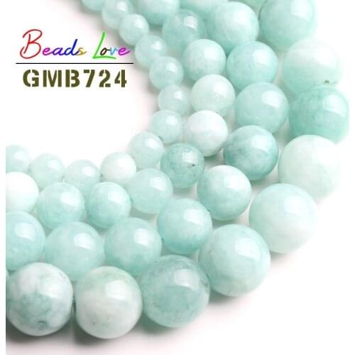 Size 6/8/10/12mm Amazonite Stone Beads For Jewelry Making Round Shape Loose Spacer DIY Necklace Bracelet 15 Inches Wholesale