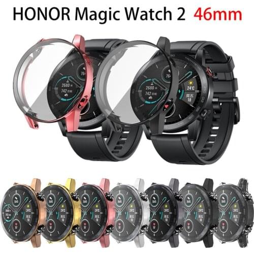 Case for Honor Magic Watch 2 46mm Full Cover Screen Protector TPU Protective Case HD Clear Soft Shell Smart Watch Accessories