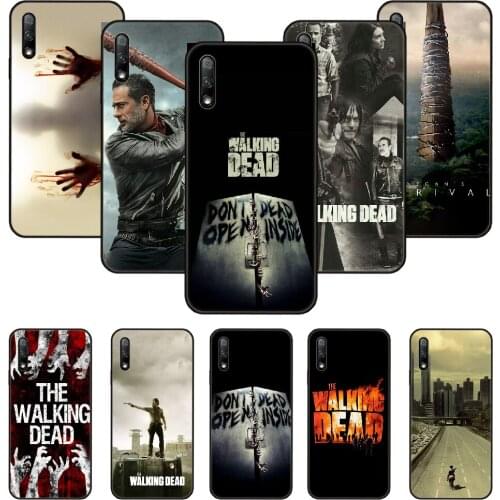 Phone Case For Huawei Honor 9X 10 9 20 8X 8A 8S 7X 7A i A Pro Play Lite Black Cover Waterproof Soft Back the walking dead TV