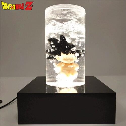 Dragon Ball Z Goku Baby Oxygen Tank PVC Action Figures Toy 180mm Anime Dragon Ball Super Led Figurine Toys