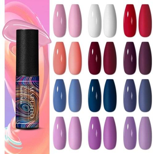 MERUIOO 5ml UV Nail Gel Polish Autumn Winter Color Semi Permanent Matte Top Coat Needed Soak Off UV LED Nail Art Gel Varnish