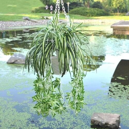 Artificial Plants Green Plastic Fake Plant Leaves Green Plant Vine Simulation Plants Leaves Garden Home Decoration Fake Grass
