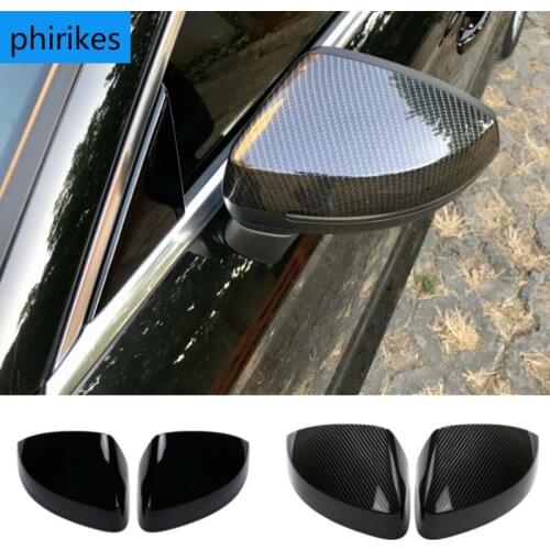 Pair for Audi A3 S3 8V RS3 Side Wing Mirror Covers Caps (Carbon Look) 2017 Replace 2015 2016 2018 2013 2014 2019