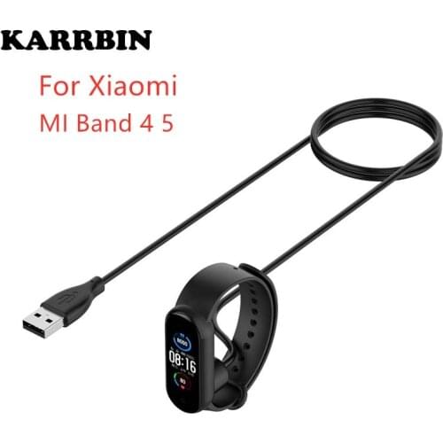 KARRBIN USB Fast Charger for Xiaomi Mi Band 5 Magnetic Charging Data Cable Mi Band 4 Smart Watch Bracelet Accessories