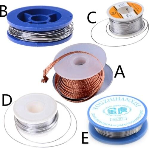 0.7mm 1.5mm 1mm Solder Wick Remover Desoldering Braid Solder Remover Sucker Flux Wick Cable Wire 2019 Hot