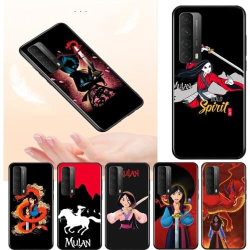 Princess mulan For Huawei Y9S Y9A Y9 Y8P Y8S Y7P Y7A Y7 Y6S Y6 Y5 P PRO Lite Prime 2020 2019 Soft Phone Case