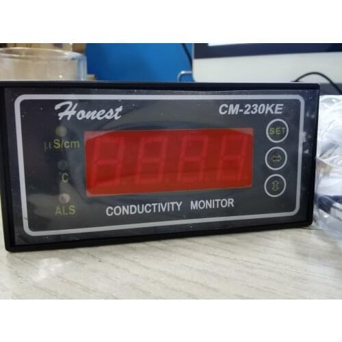 Industrial Online Conductivity Meter CM-230K LED 0-9999us 4-20mA Output Alarm Device