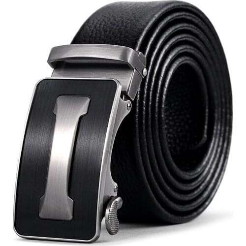WILLIAMPOLO mens leather brand belt top quality cross pattern mens luxury belt mens metal automatic buckle belt 061p