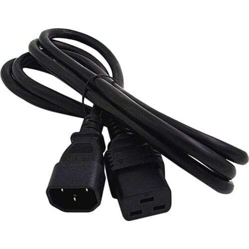 IEC 320 C14 To C19 AC Power Supply Extension Cord Adapter For PC PDU UPS