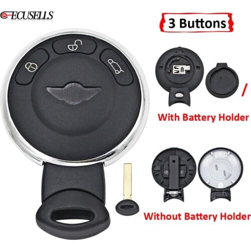 3 Button Remote Smart Car Key Shell Case Housing For BMW Mini Cooper Cabrio Clubman Countryman Coupe Paceman R56 R57 R58 R60 R61