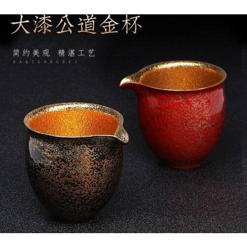 Fair jinbei points all hand large capacity big tea kung fu tea accessories cup gold process