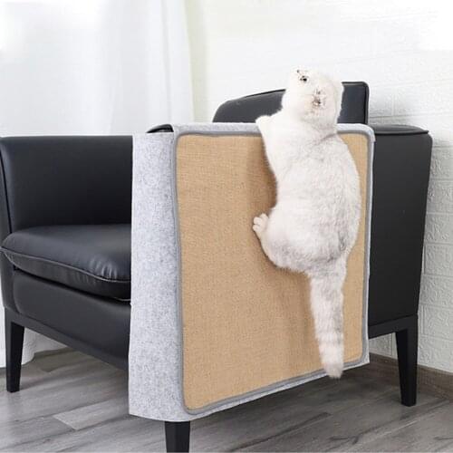 Couch Cat Scratch Guard Mat Pet Cat Scratching Mat Durable Cat Scratcher Natural Sofa Shield Protection Cover For Chair Couch