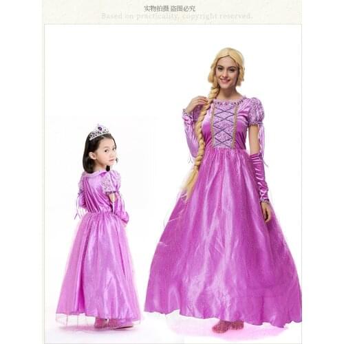 New Arrival Adult Renaissance Rapunzel Princess Costume Without Wig for Woman Halloween Party Cosplay Size M XL