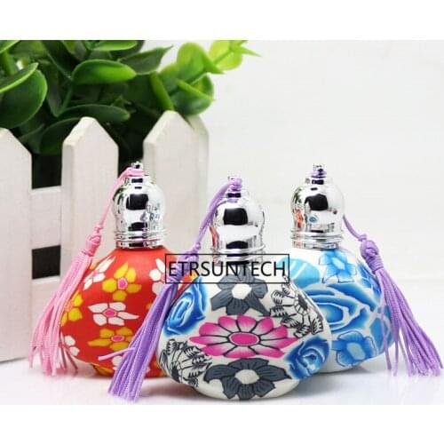 15ml Refillable Roll On Roller Ball Bottle Vial with Tassel for Fragrance Aromatherapy Essential Oil Perfume F2080