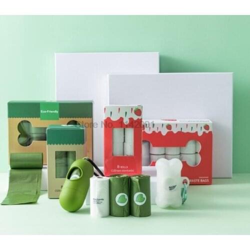 200pcs 8/20Rolls/Box Dog Poop Bag Degradation Disposable Garbage Bag Pick Up Toilet Bags Outdoor Clean Garbage Bag