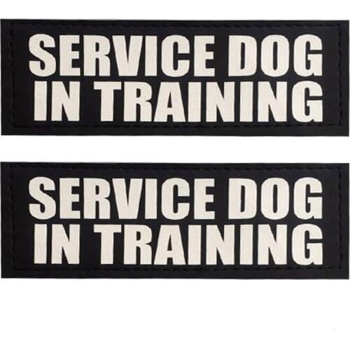 2ps Dog Patches with Hook Backing Dog K9 Harness Label Sticker Pet Harness Collar Vest Dogs Name Labe Pet Supply