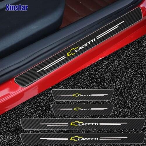 4pcs Carbon Fiber Car Sticker For Chevrolet Lacetti Car styling
