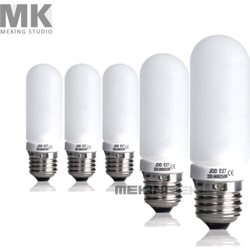 5pcs 250W 220v lighting bulb Photography Lighting Video Camera LED light Lamp for photographic light Strobe softbox