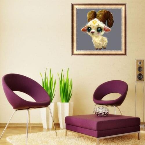 Goat 5D DIY Diamond Painting Embroidery Rhinestones Cross Stitch Kit Home Decor Handcrafts