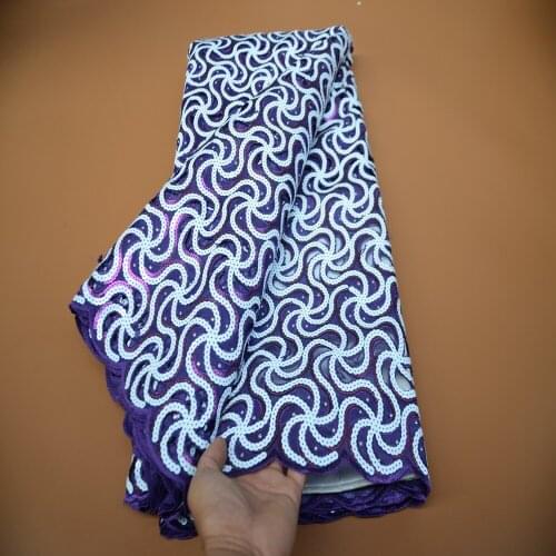 JNP African Lace Fabric 2021 High Quality Sequins French Lace Fabric Sewing Nigerian Lace Fabrics For Wedding Dress