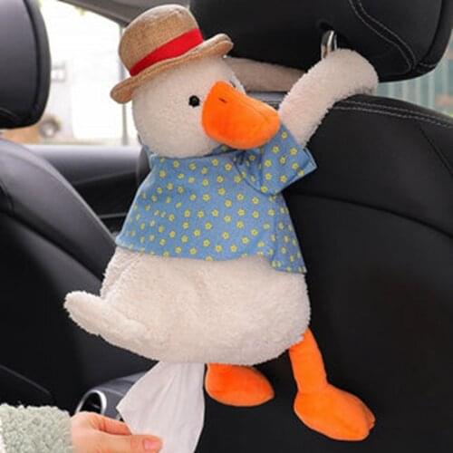 Car Tissue Box Pumping Car Interior Hanging Car Drawer Paper Box Creative Cute Cartoon Armrest Box Chair Back Pumping Paper Bag