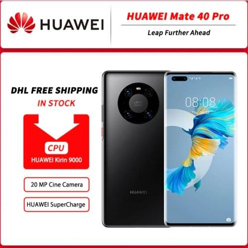 Global version Optional HUAWEI Mate 40 Pro 5G Mobile Phone 6.76‘’ OLED Kirin 9000 Octa Core EMUI 11 Reverse Charge Wi-Fi 6+ NFC