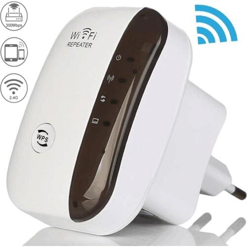 Wireless Wifi Repeater Wifi Range Extender Router Wi-Fi Signal Amplifier 300Mbps