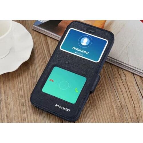 Nova 3i 3 i Case Window View Stand Leather Flip Cover For Huawei P Smart Plus 2018 INE-LX1 INE-LX2 Psmart Plus 6.3inch