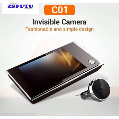 3.5 inch Color Screen LCD Digital Doorbell 120 Degree Door Eye Doorbell Electronic Peephole Door Cat Eye Camera Viewer Door Bell