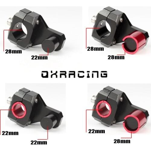 CNC Motorcycle Handle Bar Clamp Raised 22mm or 28mm Extend Handlebar Mount Riser For suzuki for yamaha For bmw Anodized Pivoting