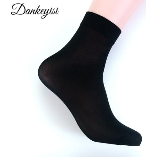 DANKEYISI Women Summer Cotton Socks Men Crystal Short Socks For Woman Female Elastic Unisex Socks & Hosiery 5 Pairs/set