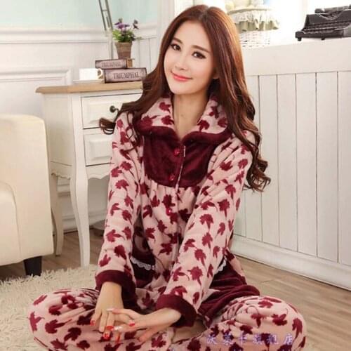 Jasminelily Women's Warm Pajamas