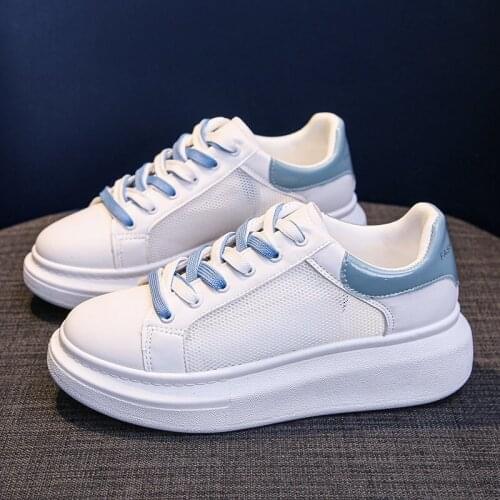 Ladies Fashion Spring and Autumn Solid Color Sneakers New Designer Hot Sale White Shoes Casual Women Tennis Womens Shoes Sports