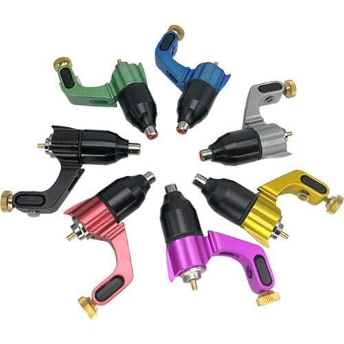 7 Colors FK Bow Tattoo Machine Alloy Rotary Tattoo Machine Strong Motor Gun Liner Permanent Machine Microblading Pen Body Arts