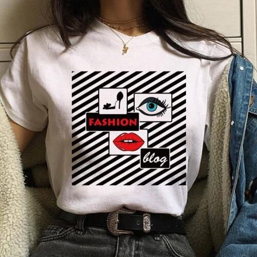 Korean Fashion Womens Clothing 2020 Summer Cool Graphic T-Shirt Casual Short Sleeve Top Tee Harajuku Streetwear Couple T Shirt