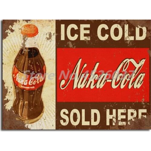 Fallout 3 Ice Cold Nuka Cola HD Wall Art Canvas Posters Prints Painting Wall Pictures For Office Living Room Home Decor Artwork