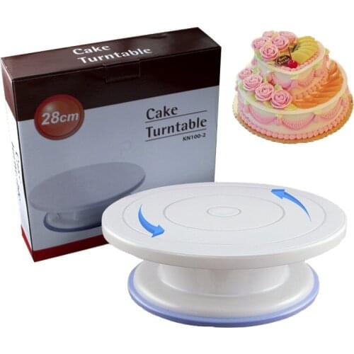 Anti-Slip Plastic Cake Stand Turntable Rotating Plateform Rotary Table DIY Baking Tool Cake Decorating Tools Baking Supplies 25